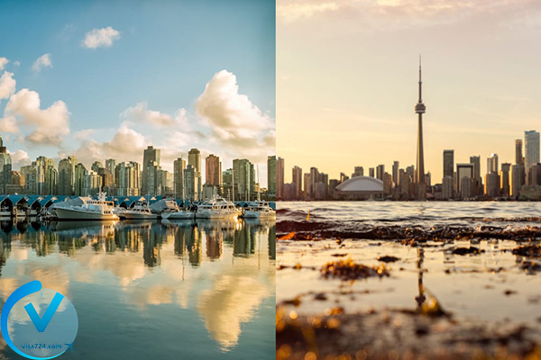 فرصت های شغلی در تورنتو و ونکوور را با یکدیگر مقایسه کنید