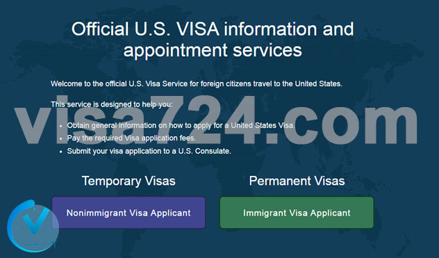 وب سایت خدمات ویزای آمریکا